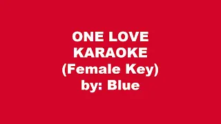 Blue One Love Karaoke Female Key