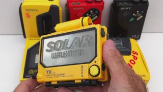 Walkman Collection SPORTS WM-F107 Radio Cassette Player Solar Waterproof Yellow Banana SANYO Part 2