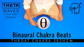 Throat Chakra Frequency Theta Binaural Beats for R.E.M. Sleep & Meditation | Singing Bowl Sound Bath