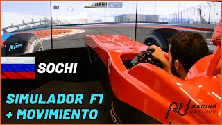 🌐SIMULADOR F1 con MOVIMIENTO en el circuito de SOCHI