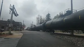 HiDef-CSX M361 with 126 Cars Passing through Rushville Indiana