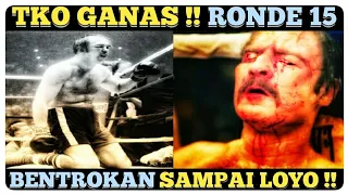 Tinju Dunia TKO !! BALASAN PETARUNG CURANG .TKO RONDE KE 15  SAMPAI LOYO !!