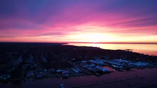 Best sunrise of the year. Mavic air 2 drone video 4K.