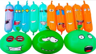 MAKING SLIME WITH MANY FUNNY LONG BALLOON AND GLITTER ! SATISFYING SLIME VIDEOS #018