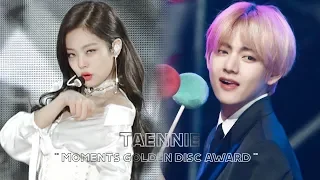 Taehyung reaction to jennie SOLO | Golden Disc Award 2019