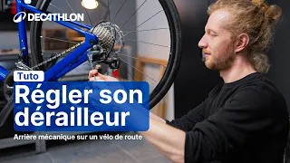 TUTO - Comment régler le dérailleur arrière mécanique sur un vélo route ? 🚲 I Decathlon