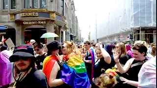 CSD Pride Düsseldorf 2023  Dokumentarfilm.Christopher Street Day bei der großen Demo Germany