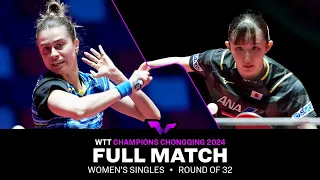 FULL MATCH | Bruna TAKAHASHI vs Hina HAYATA | WS R32 | #WTTChongqing 2024