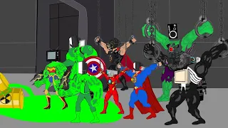 Skibidi Toilet:Rescue SUPERHERO, HULK & SPIDERMAN, SUPERMAN : Back from the Dead SECRET - FUNNY.