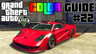 GTA 5 - Ultimate Color Guide #22 | Progen Tyrus Best Color Combinations