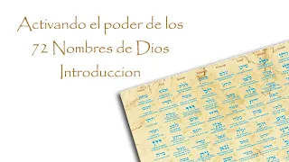 Activando el poder de los 72 Nombres de Dios Introducción