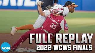 Oklahoma vs. Texas: 2022 Women's College World Series Finals Game 1 | FULL REPLAY