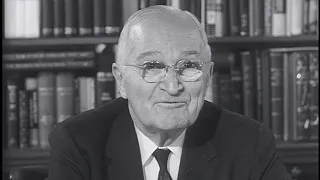 MP2002-400 Former President Truman Recalls the Atomic Bomb Attack on Hiroshima