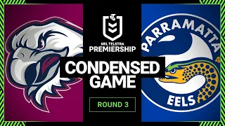 NRL 2023 | Manly-Warringah Sea Eagles v Parramatta Eels | Condensed Match, Round 3