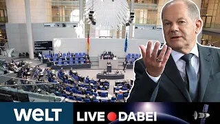 BUNDESTAG: Zeitenwende oder Zeitverschwendung? Kanzler Scholz zieht Bilanz | WELT Live dabei