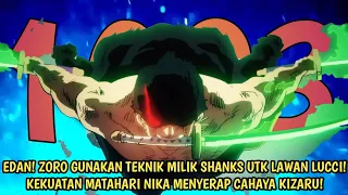 FULL ONE PIECE 1093 - EPIC! ZORO GUNAKAN TEKNIK SHANKS UTK KALAHKAN LUCCI! TEKNIK BARU GEAR 5 LUFFY!