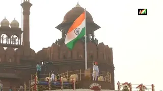 Watch: PM Modi hoists the flag at Red Fort