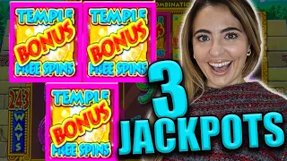 3 HANDPAY JACKPOTS on a RANDOM SLOT MACHINE in VEGAS!