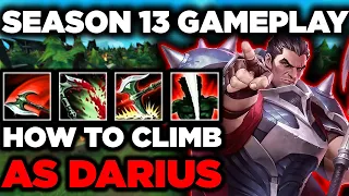 Season 13 High Elo Darius Gameplay With Commentary - How To Climb As Darius