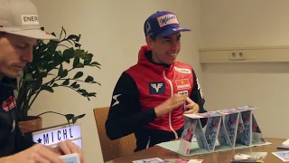 Michl vs. Kraftl - Michael Hayböck vs. Stefan Kraft in der "Kartenhaus Challenge"