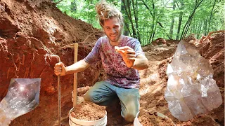 Digging for SMOKY QUARTZ CRYSTALS & AQUAMARINE at Emerald Hollow Mine | Gem Mining North Carolina