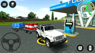 Fuel Cargo Pickup On 2 Small Trailers - Drive Simulator 24 #14 - Android Gameplay