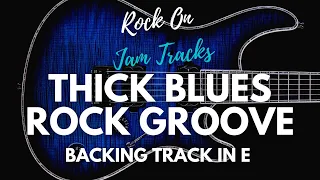 Thick Blues Rock Groove Backing Track For Guitar In E Minor