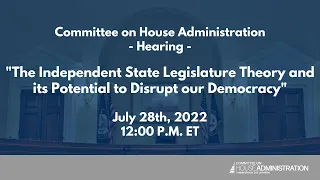 The Independent State Legislature Theory & its Potential to Disrupt our Democracy (EventID=115042)