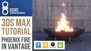 3Ds Max Tutorial | How to Live-Preview a Phoenix FD Fire simulation in Chaos Vantage