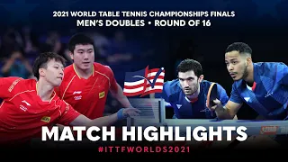 Liang J./Lin G. vs Alexandre C./Emmanuel L.| 2021 World Table Tennis Championships Finals | MD | R16