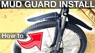Installing Mud Guards on a Bicycle (How to instructions - Front and Back)