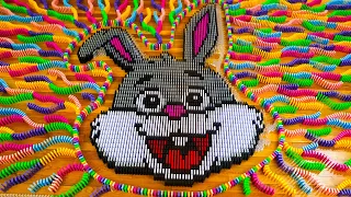 Easter Bunny in dominoes! 10 minutes of Dominoes Falling Compilation [no music]