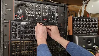 Behringer Pro~1 and CAT synthesizers sequenced by Doepfer Dark Time