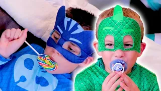 PJ Masks in Real Life 🍼 Babysitter for the PJ Masks? 🍼 PJ Masks Official