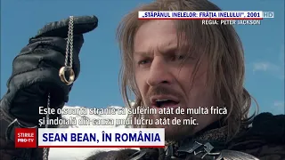 Sean Bean, interviu pentru Știrile PRO TV. Filmează în România pentru pelicula „Cravata galbenă”