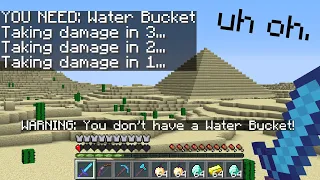 Minecraft UHC but the game chooses a RANDOM item you need EVERY MINUTE or you will take DAMAGE...