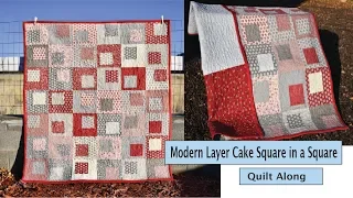 Modern Layer Cake Square in a Square - Quilt Along