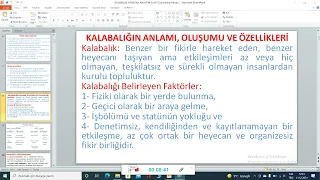 KALABALIK YÖNETİMİ DERSİ 1. BÖLÜM