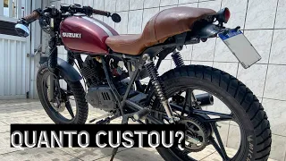 Suzuki Intruder 125 Cafe Racer - Gemoto Racing, Bateria Nobreak e Peças do AliExpress