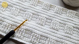 The MOST GORGEOUS and UNIQUE Crochet Pattern You Have Ever Seen! 😲 EASY Crochet Stitch for Blanket