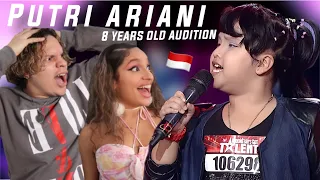 What a SINGING Evolution! Waleska & Efra React to 8-Year-Old Putri Ariani Indonesian Idol Audition