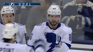 Nikita Kucherov gets 5 points in 5-1 Lightning win vs Blue Jackets (18 feb 2019)