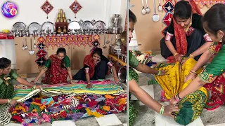 Old Waste saree reused into quilt making/ best out of waste