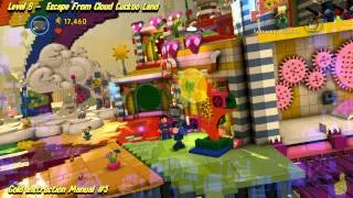 The Lego Movie Videogame: Level 8 Escape From Clouckoo Land - FREE PLAY -(Pants & Gold Manuals)- HTG