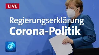 Regierungserklärung von Kanzlerin Merkel zur Corona-Politik der Bundesregierung