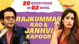 Rajkummar Rao and Janhvi Kapoor Plays 20 Questions under 2 Minutes | Mr. and Mrs. Mahi