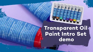 Transparent Oil Paint Intro Set Premium 8pc demo