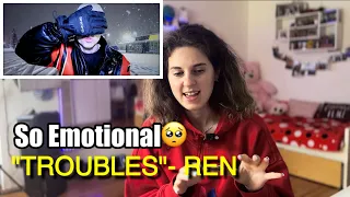 DANCER REACTS TO REN - TROUBLES + DANCE