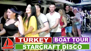 Турция Аланья / Дискотека на яхте + различная анимация / STARCRAFT BOAT