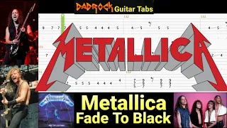 Fade To Black - Metallica - Lead Guitar  TABS Lesson